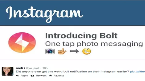 Instagram bolt