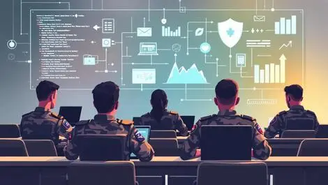 Canadian veterans classroom technology cybersecurity training laptops icons