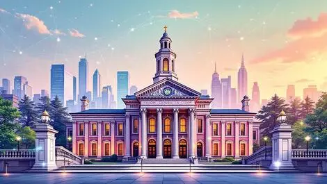 Canadian courthouse modern digital elements classical architecture law tech integration