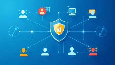 Digital security shield protecting interconnected computer users servers