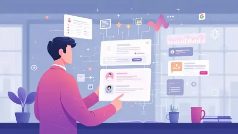 Customer interacting with digital interface showing ai driven personalized recommendations