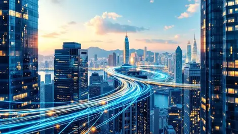 Hong kong financial district fiber optic cables ultra low latency data transmission