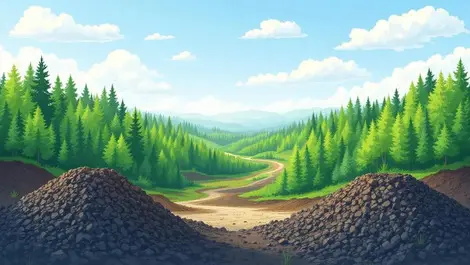 Repurposed mining waste turned green forests carbon capture canada