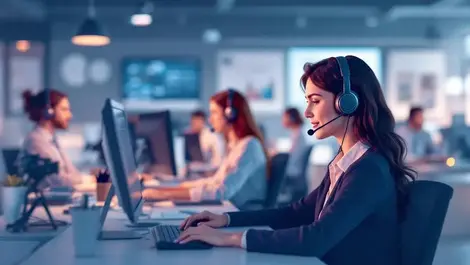 Modern new zealand office customer service headsets technology support