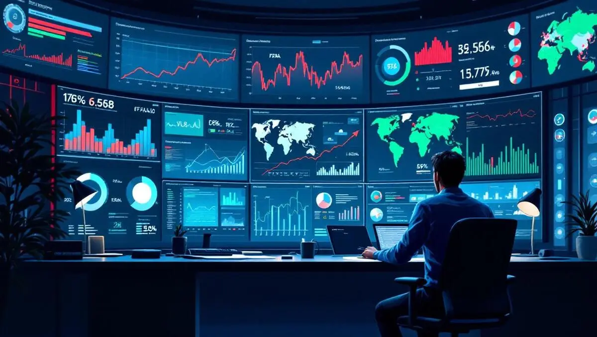 Digital commerce fraud analytics control room green vs red