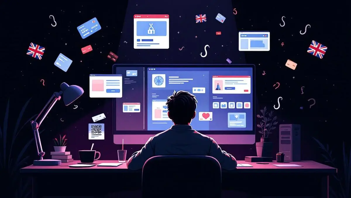 British nighttime online scam ads fake shops credit card hooks