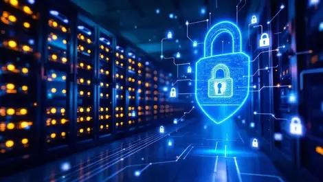 Modern us data center night ai shield secure dlp network locks