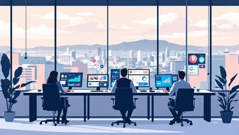 Nz digital agency control room wellington skyline security