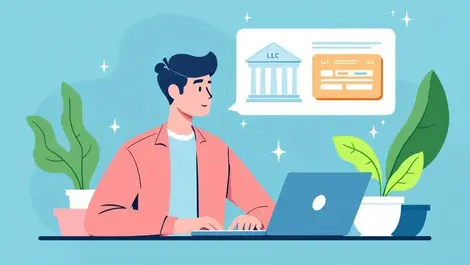 Us small business owner forming llc online with fintech bank ui