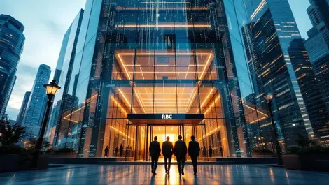 Toronto glass bank hq sunrise rbc blue ai finance executives