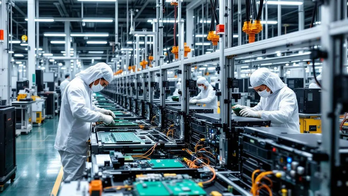 Taiwan electronics factory ai server racks pcb assembly line