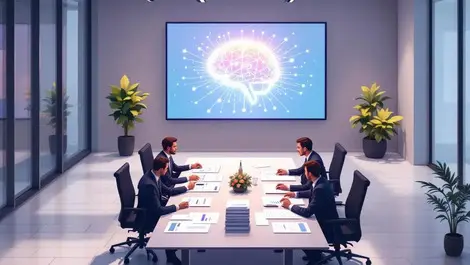 Toronto boardroom executives rfp docs generative ai brain screen
